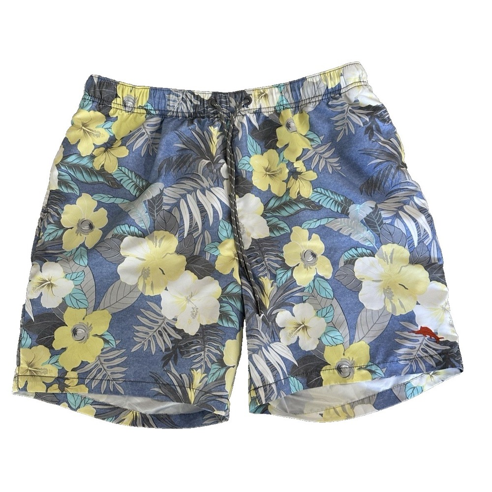 Tommy Bahama Men's Size Large Swim Trunks Floral Pattern